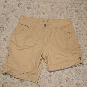 Women's Casual Tan Cargo Shorts